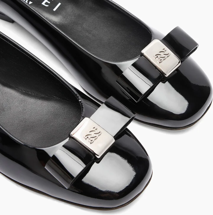 Casadei Patent Leather Ballet Flats - Woman Flats And Loafers Black 38 - Image 5