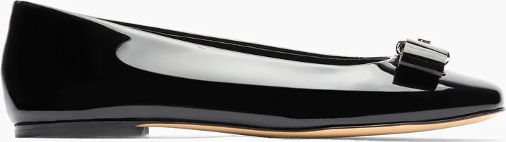 Casadei Patent Leather Ballet Flats - Woman Flats And Loafers Black 38