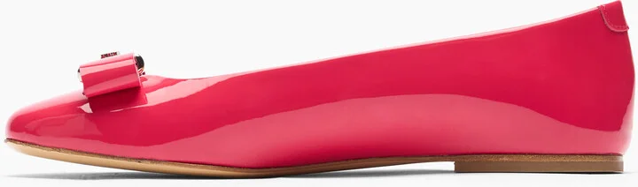 Casadei Patent Leather Ballet Flats - Woman Flats And Loafers Coral 36.5 - Image 3