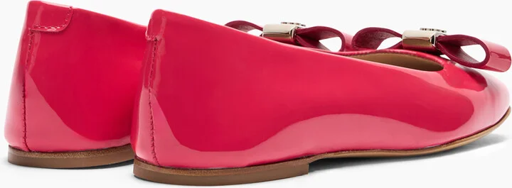 Casadei Patent Leather Ballet Flats - Woman Flats And Loafers Coral 36.5 - Image 4