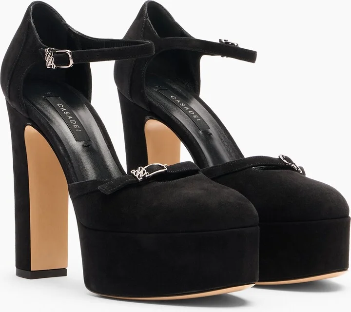 Casadei Patty Platforms - Woman Platforms Black 39.5 - Image 2