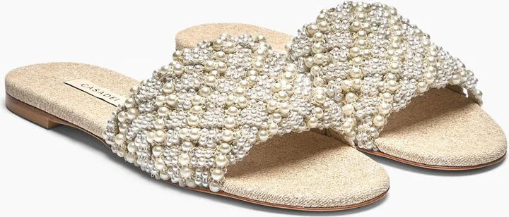 Casadei Pearlsway Flat - Woman Flats And Loafers Gold 40 - Image 2