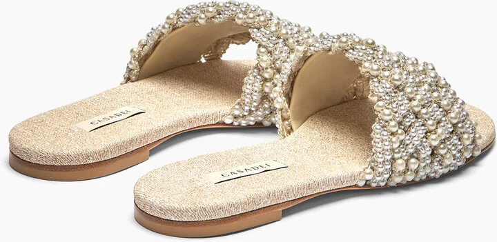 Casadei Pearlsway Flat - Woman Flats And Loafers Gold 40 - Image 4