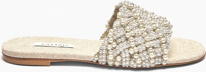 Casadei Pearlsway Flat - Woman Flats And Loafers Gold 40