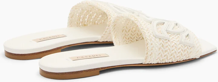 Casadei Positano Flat - Woman Flats And Loafers White 36.5 - Image 4