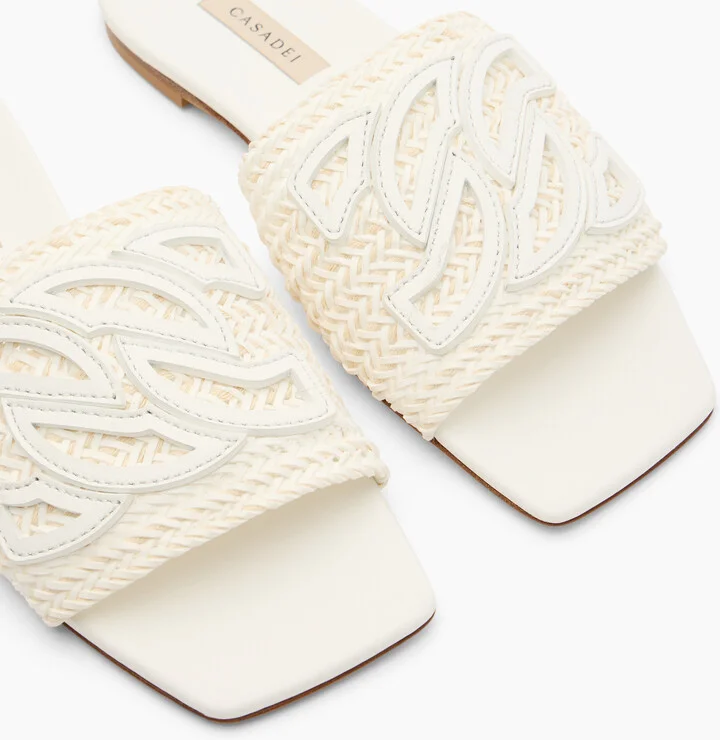 Casadei Positano Flat - Woman Flats And Loafers White 36.5 - Image 5