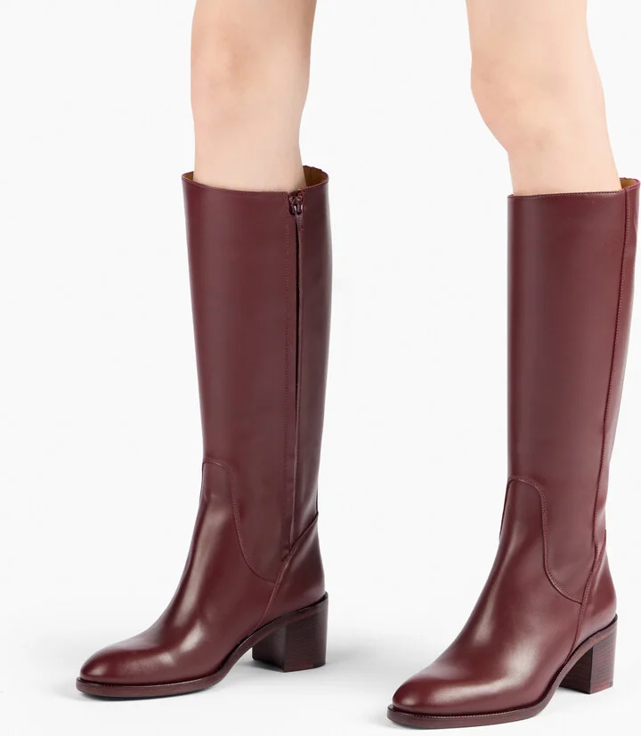 Casadei Riderama Supersonic To The Knee - Woman High Boots Amarena 35 - Image 6