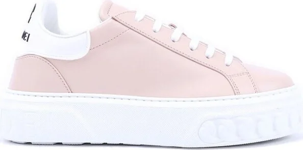 Casadei Round-Toe Lace-Up Sneakers