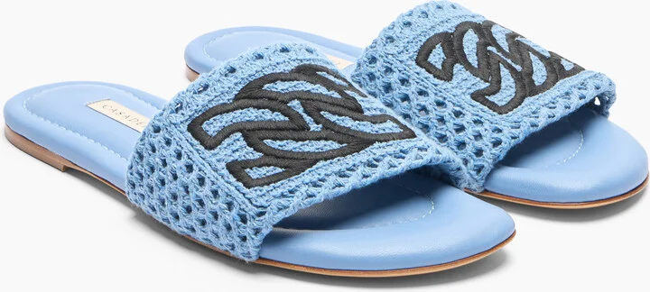 Casadei Salinas Flat - Woman Flats And Loafers Denim 38 - Image 2