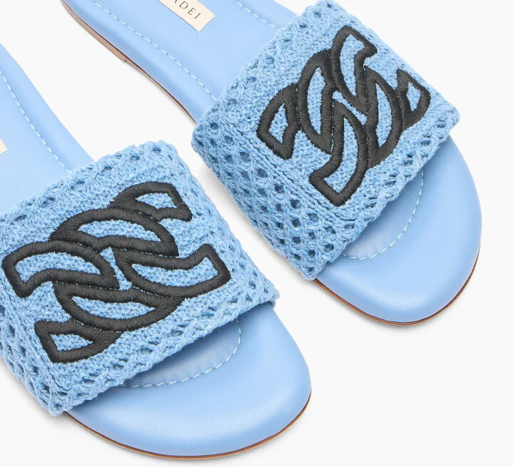 Casadei Salinas Flat - Woman Flats And Loafers Denim 38 - Image 5