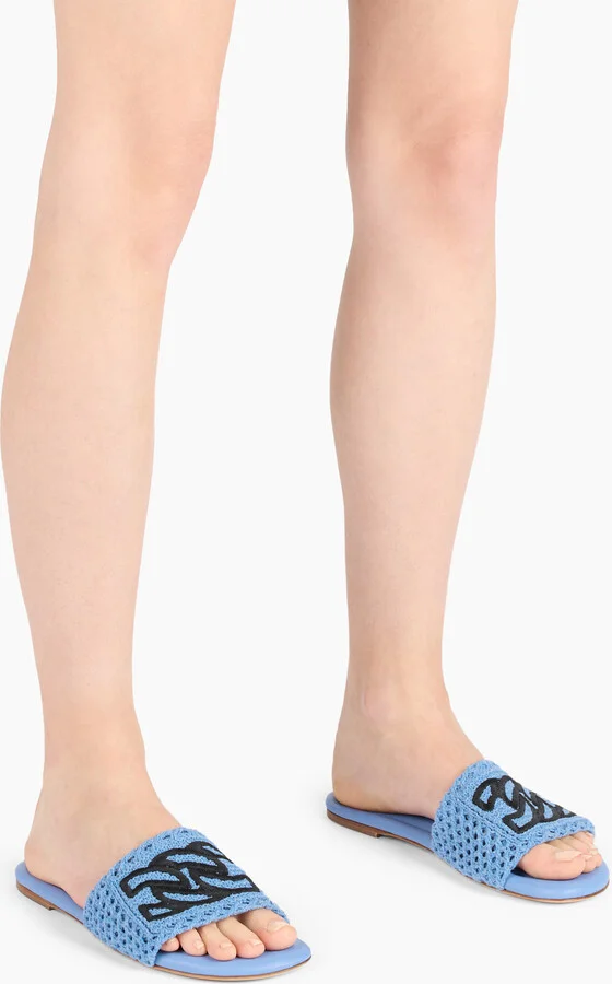 Casadei Salinas Flat - Woman Flats And Loafers Denim 38 - Image 6