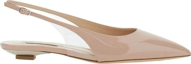 Casadei Slingback Ballet Flat Shoes