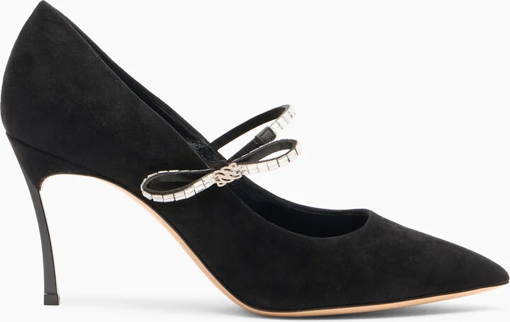 Casadei Starsway Blade Pumps - Woman Pumps And Slingback Black And Crystal 38