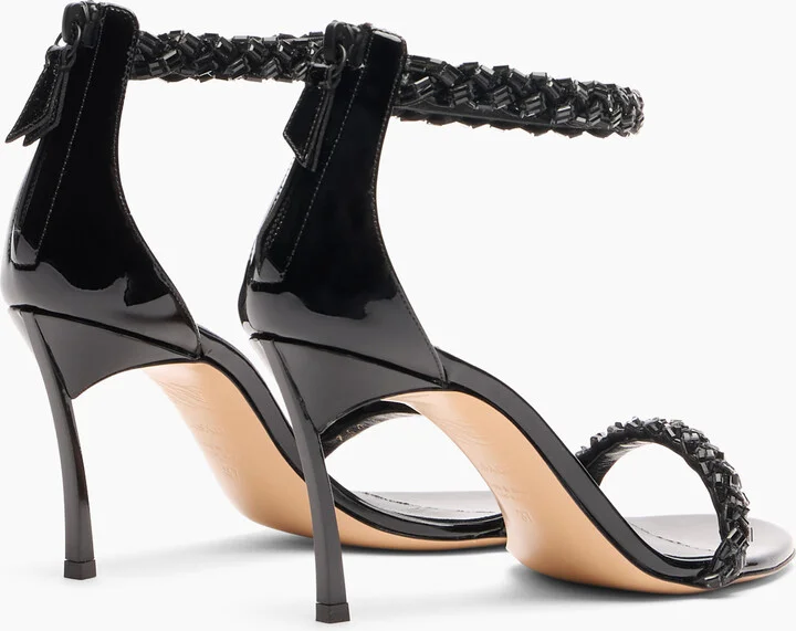 Casadei Starsway Blade Sandals - Woman Sandals Black 36.5 - Image 4