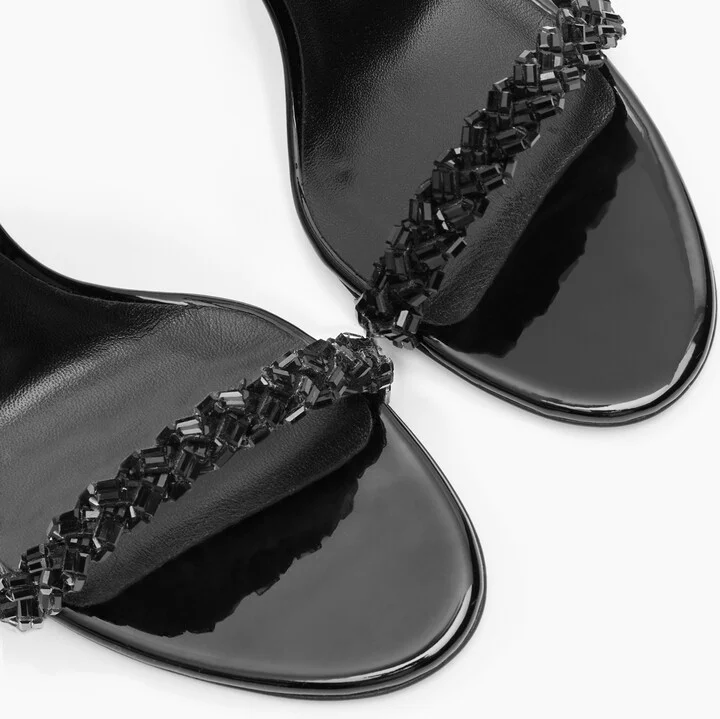 Casadei Starsway Blade Sandals - Woman Sandals Black 36.5 - Image 5