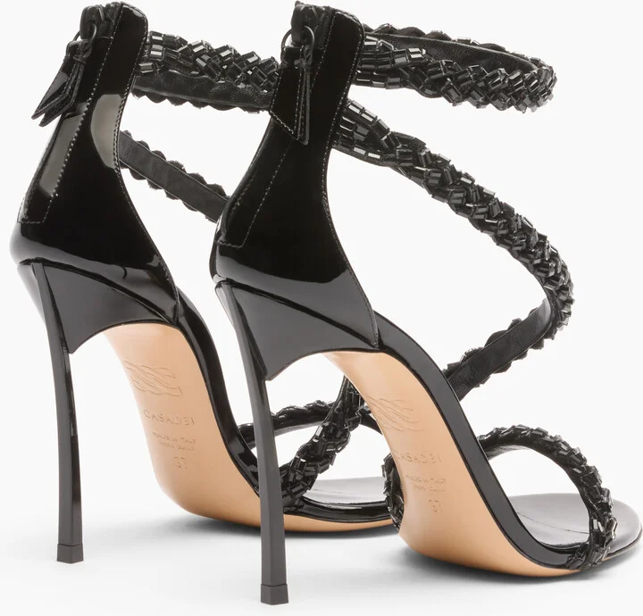 Casadei Starsway Blade Sandals - Woman Sandals Black 39 - Image 4