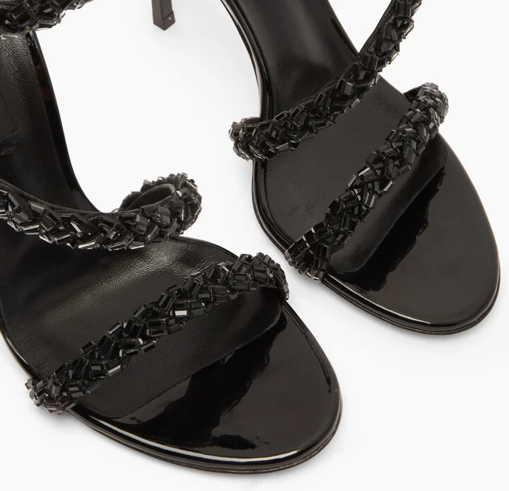 Casadei Starsway Blade Sandals - Woman Sandals Black 39 - Image 5