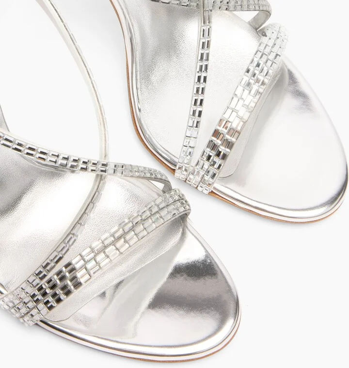 Casadei Starsway Julia Sandals - Woman Sandals Silver 40.5 - Image 5
