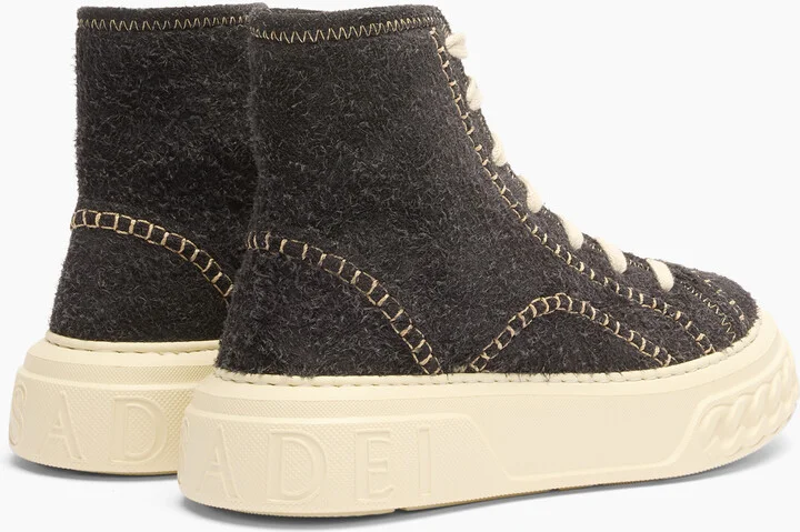 Casadei Stitch Offroad Sneakers - Woman Sneakers Black 35 - Image 4