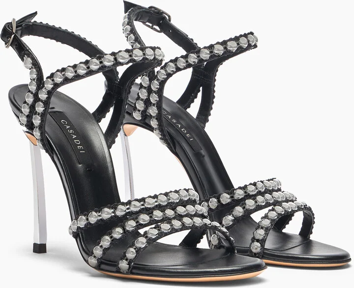 Casadei Studsway Blade - Woman Sandals Black 37 - Image 2
