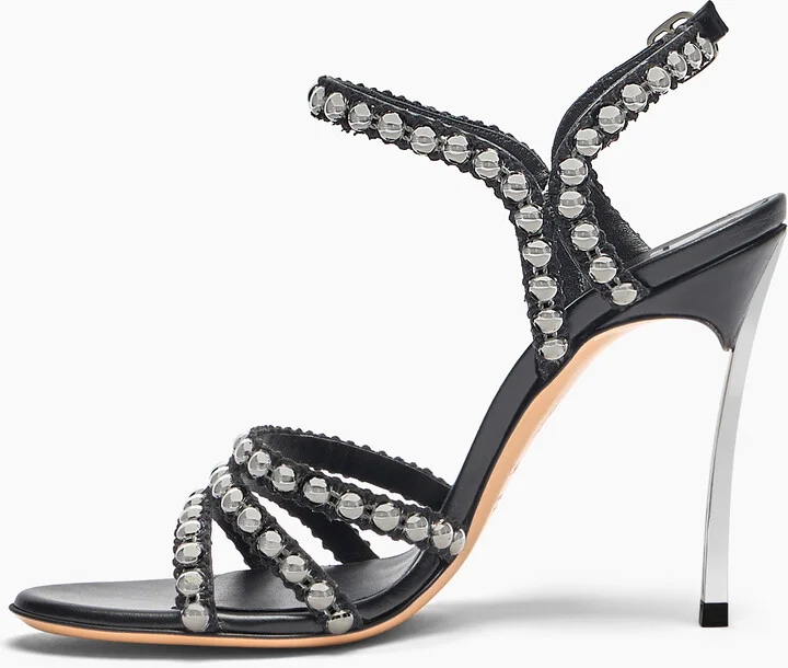 Casadei Studsway Blade - Woman Sandals Black 37 - Image 3