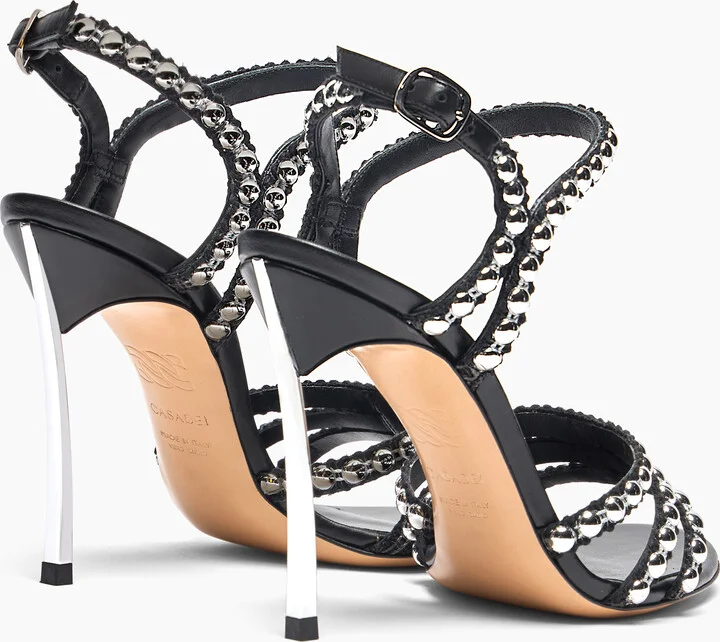 Casadei Studsway Blade - Woman Sandals Black 37 - Image 4