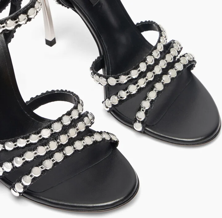 Casadei Studsway Blade - Woman Sandals Black 37 - Image 5