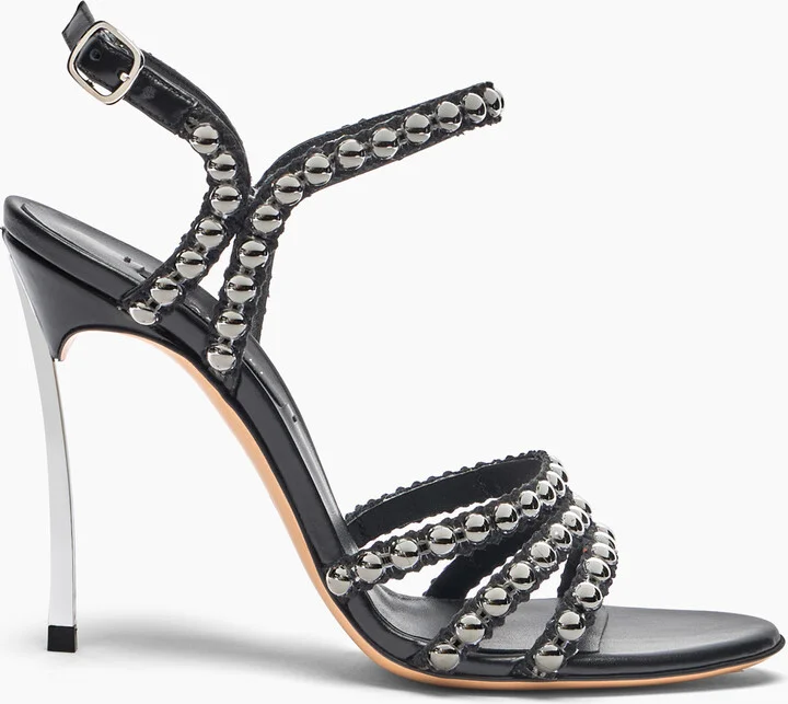 Casadei Studsway Blade - Woman Sandals Black 37