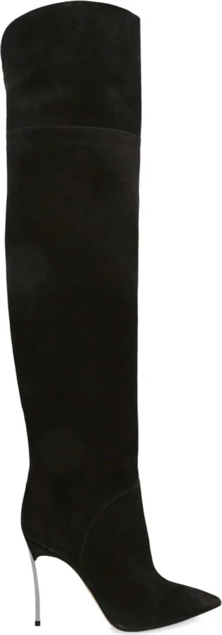Casadei Suede Blade Over-The-Knee Boots 100