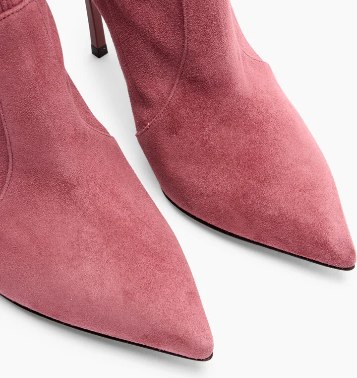 Casadei Suede Over The Knee - Woman Over The Knee Boots Renaissance 40 - Image 5