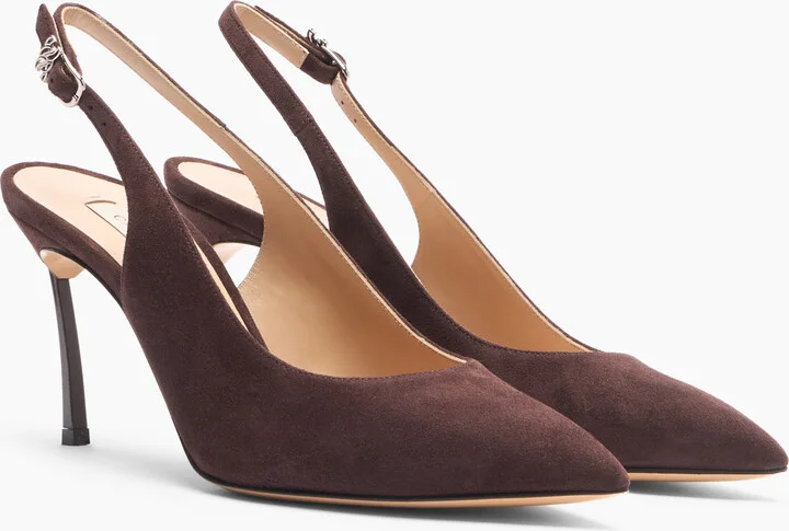Casadei Suede Slingbacks - Woman Pumps And Slingback Carruba 39.5 - Image 2
