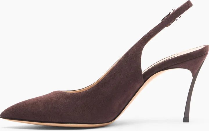 Casadei Suede Slingbacks - Woman Pumps And Slingback Carruba 39.5 - Image 3