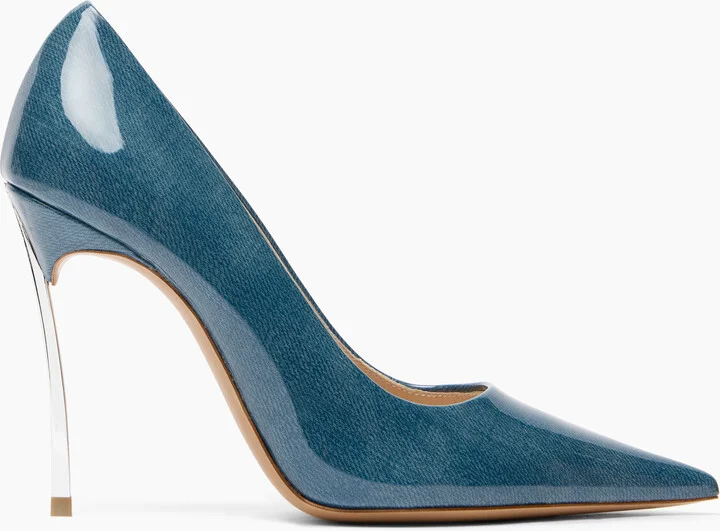 Casadei Superblade Denim Lac Pumps - Woman Pumps And Slingback Denim 37.5
