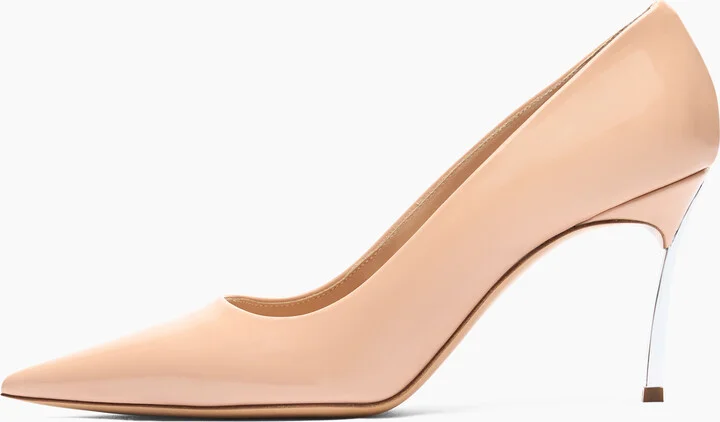 Casadei Superblade Patent Leather Pumps - Woman Pumps And Slingback Corda 40 - Image 4