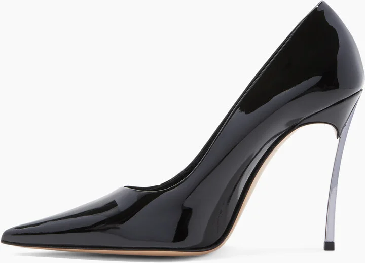 Casadei Superblade Patent Leather - Woman Pumps And Slingback Black 35 - Image 3