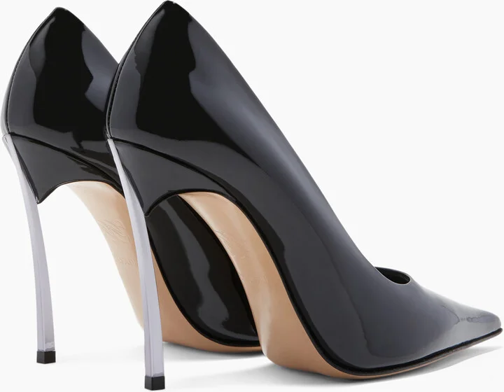 Casadei Superblade Patent Leather - Woman Pumps And Slingback Black 35 - Image 4