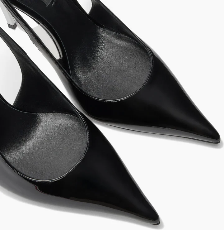 Casadei Superblade Slingback Patent Leather - Woman Pumps And Slingback Black 41 - Image 5