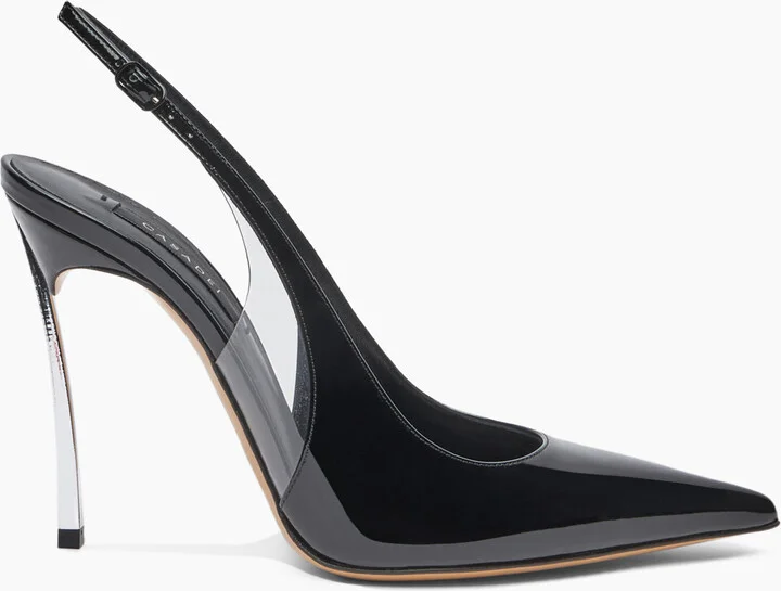 Casadei Superblade Slingback Patent Leather - Woman Pumps And Slingback Black 41