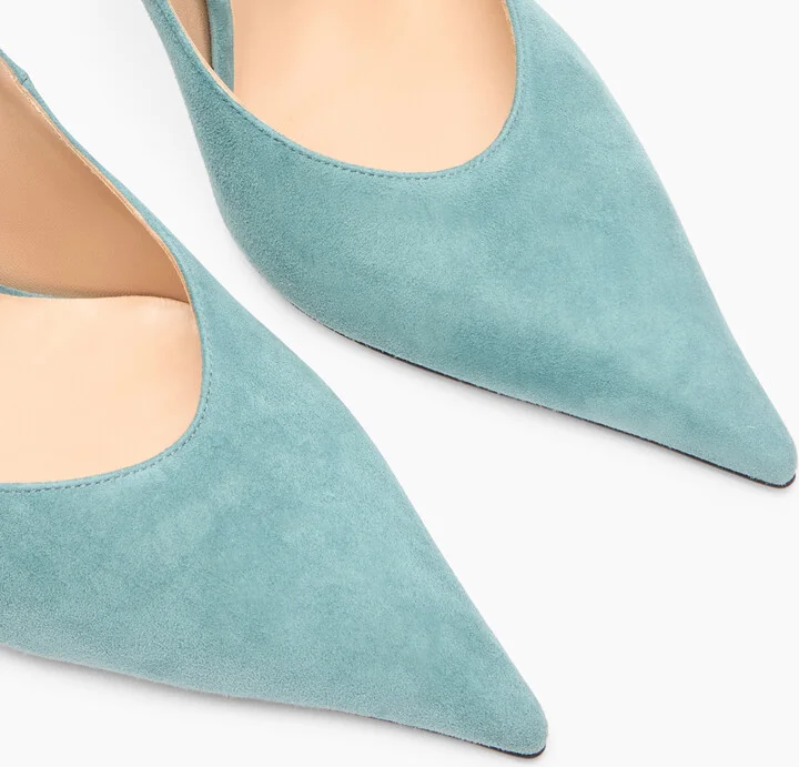 Casadei Superblade Suede Pumps - Woman Pumps And Slingback Blue Troll 40 - Image 5