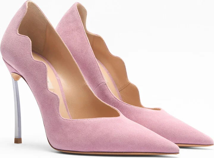 Casadei Superblade Suede Pumps - Woman Pumps And Slingback Mauve 36.5 - Image 2