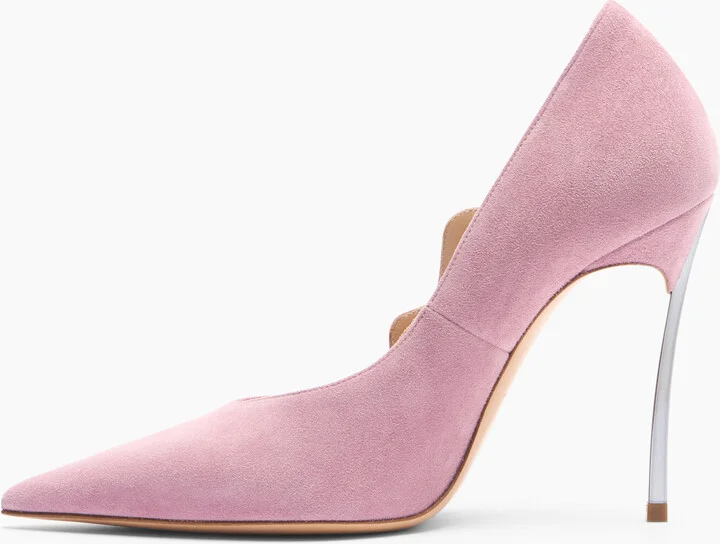Casadei Superblade Suede Pumps - Woman Pumps And Slingback Mauve 36.5 - Image 3