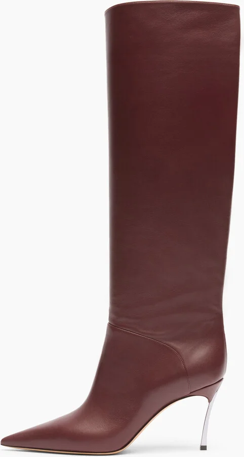 Casadei Superblade To The Knee - Woman High Boots Amarena 35 - Image 3