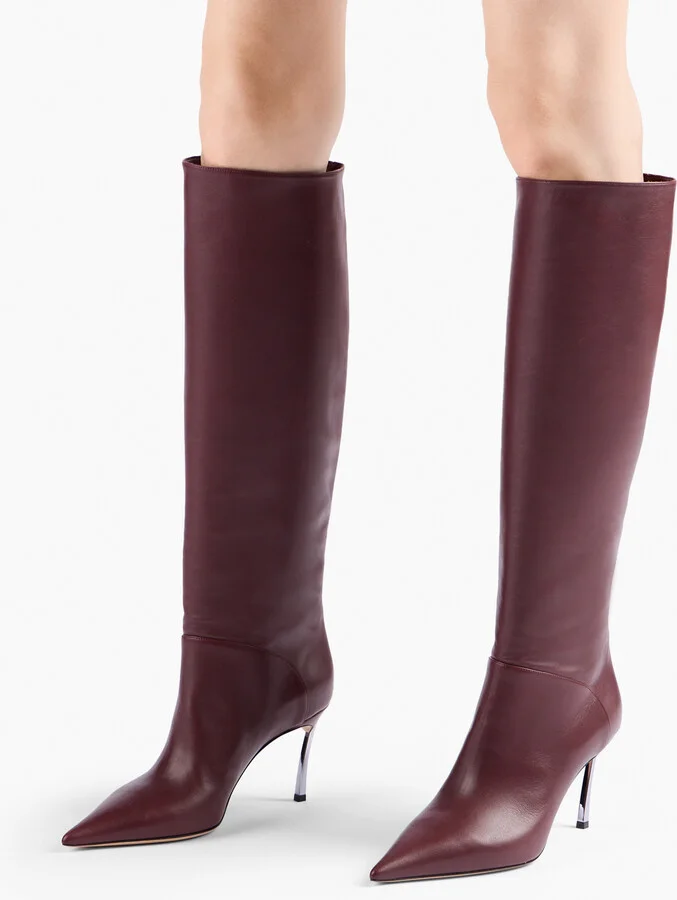 Casadei Superblade To The Knee - Woman High Boots Amarena 35 - Image 6