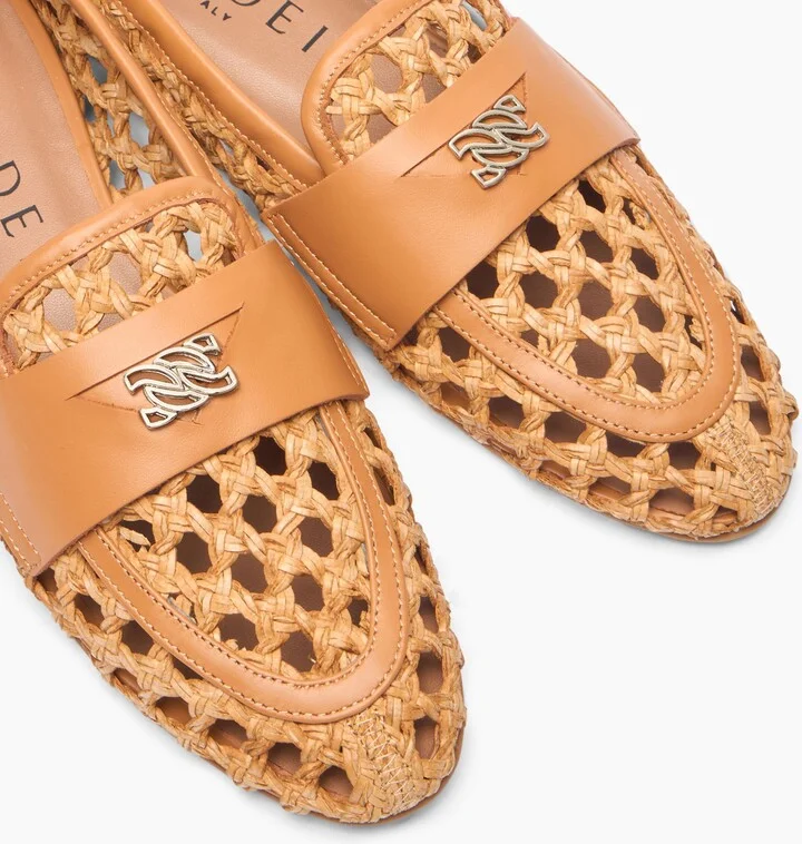 Casadei Versilia Loafers - Woman Flats And Loafers Natur 38 - Image 5