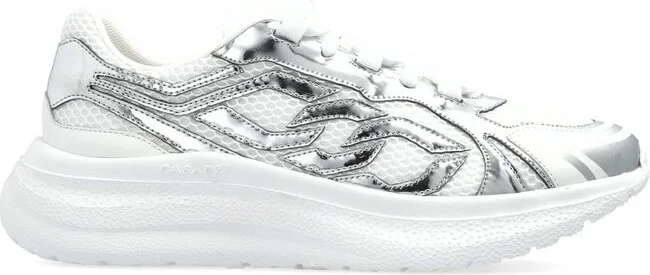 Casadei Wave Pattern Platform Sneakers