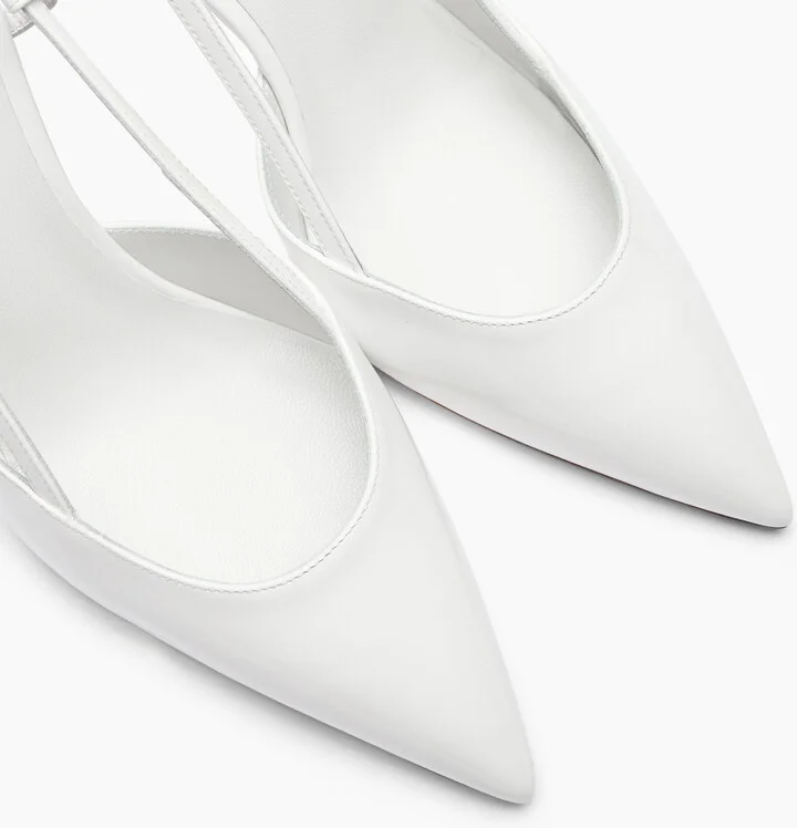 Casadei Winnie Bride Slingback - Woman Pumps And Slingback White 35 - Image 5