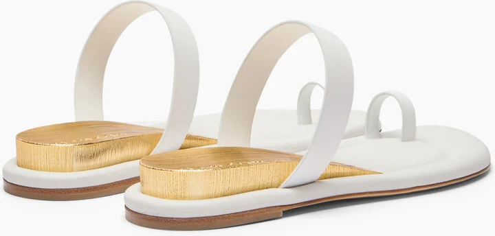Casadei Zeppa Blade Sandals - Woman Flats And Loafers White 41 - Image 4