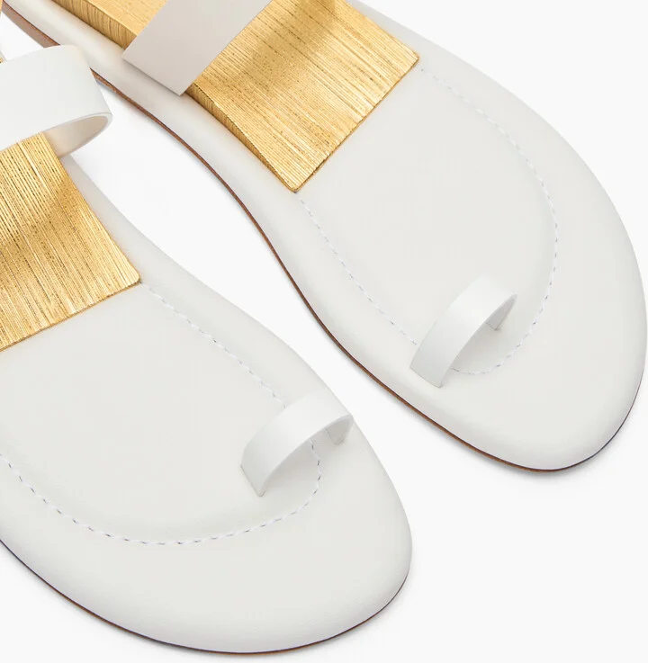 Casadei Zeppa Blade Sandals - Woman Flats And Loafers White 41 - Image 5