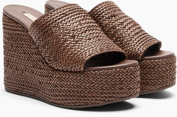 Casadei Zeppa Twiga - Woman Wedges And Slides Rum 40 - Image 2