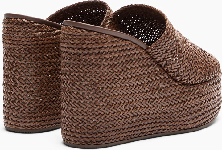 Casadei Zeppa Twiga - Woman Wedges And Slides Rum 40 - Image 4